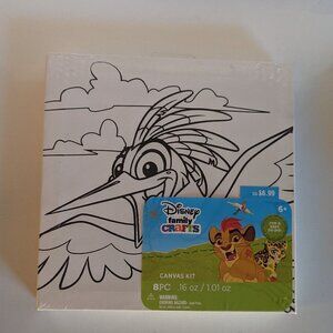 NWT Lion King Canvas Kit Disney Family Crafts Michael's Darice Bird DIY Painting